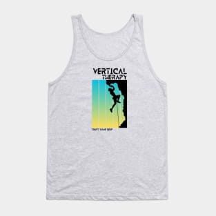 Vertical Therapy - Trust your grip | Climbers | Climbing | Rock climbing | Outdoor sports | Nature lovers | Bouldering Tank Top